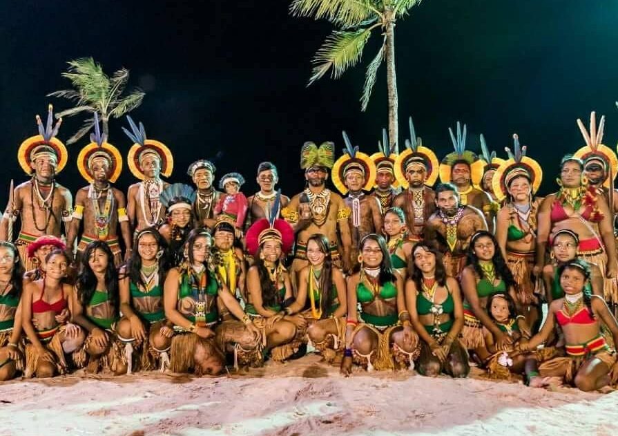 Índios da reserva indígena Pataxó da Jaqueira em Porto Seguro
