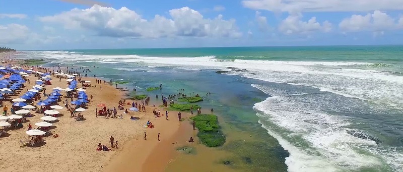 Praia de Stella Maris na Bahia