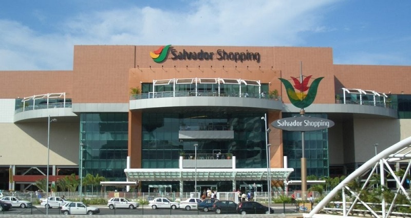 Fachada do Salvador Shopping na Bahia