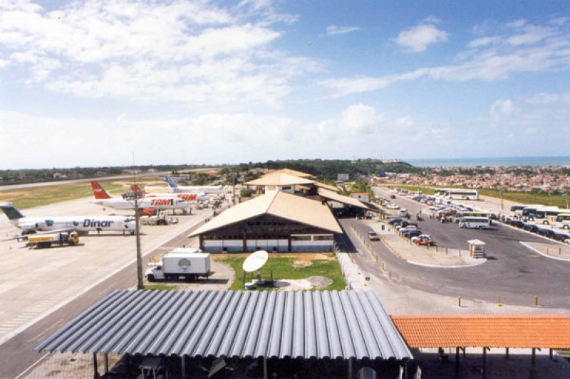 Vista aérea do Aeroporto de Porto Seguro na Bahia